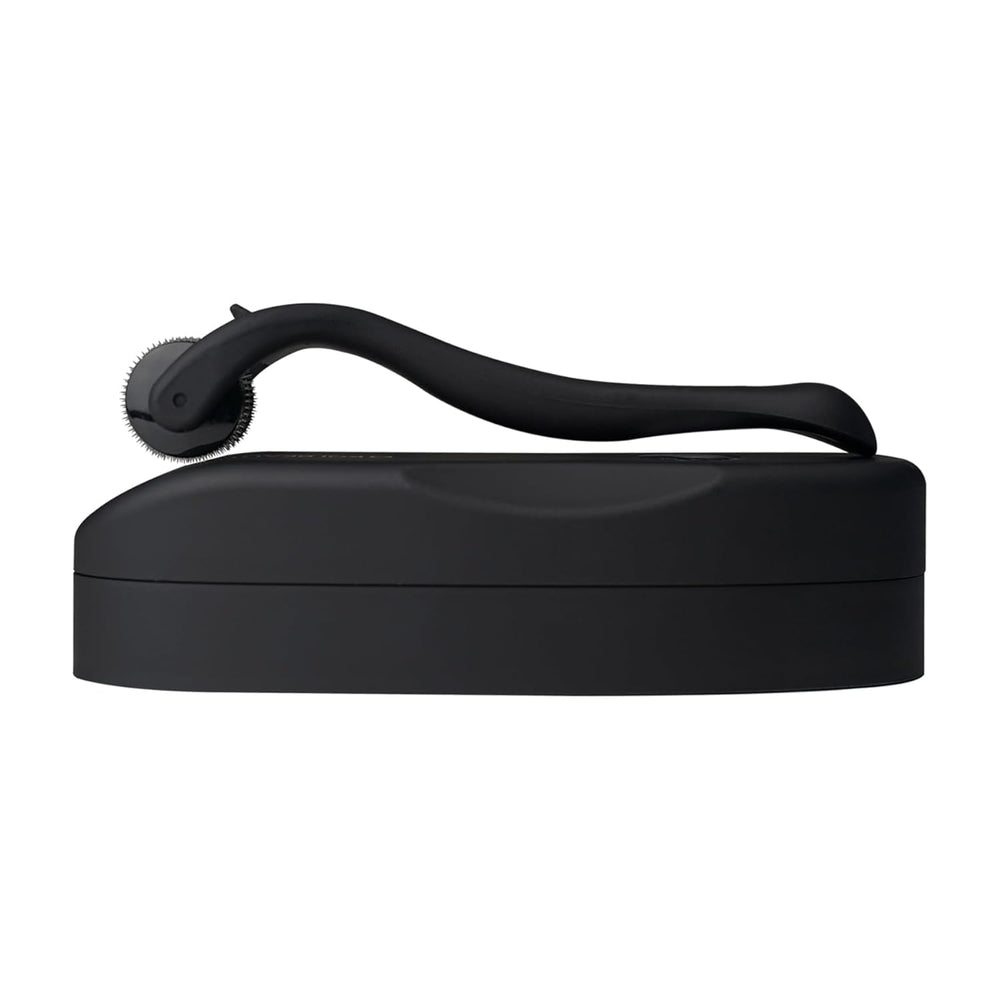 Koi Beauty carbon black grip derma roller for steady control during routine use