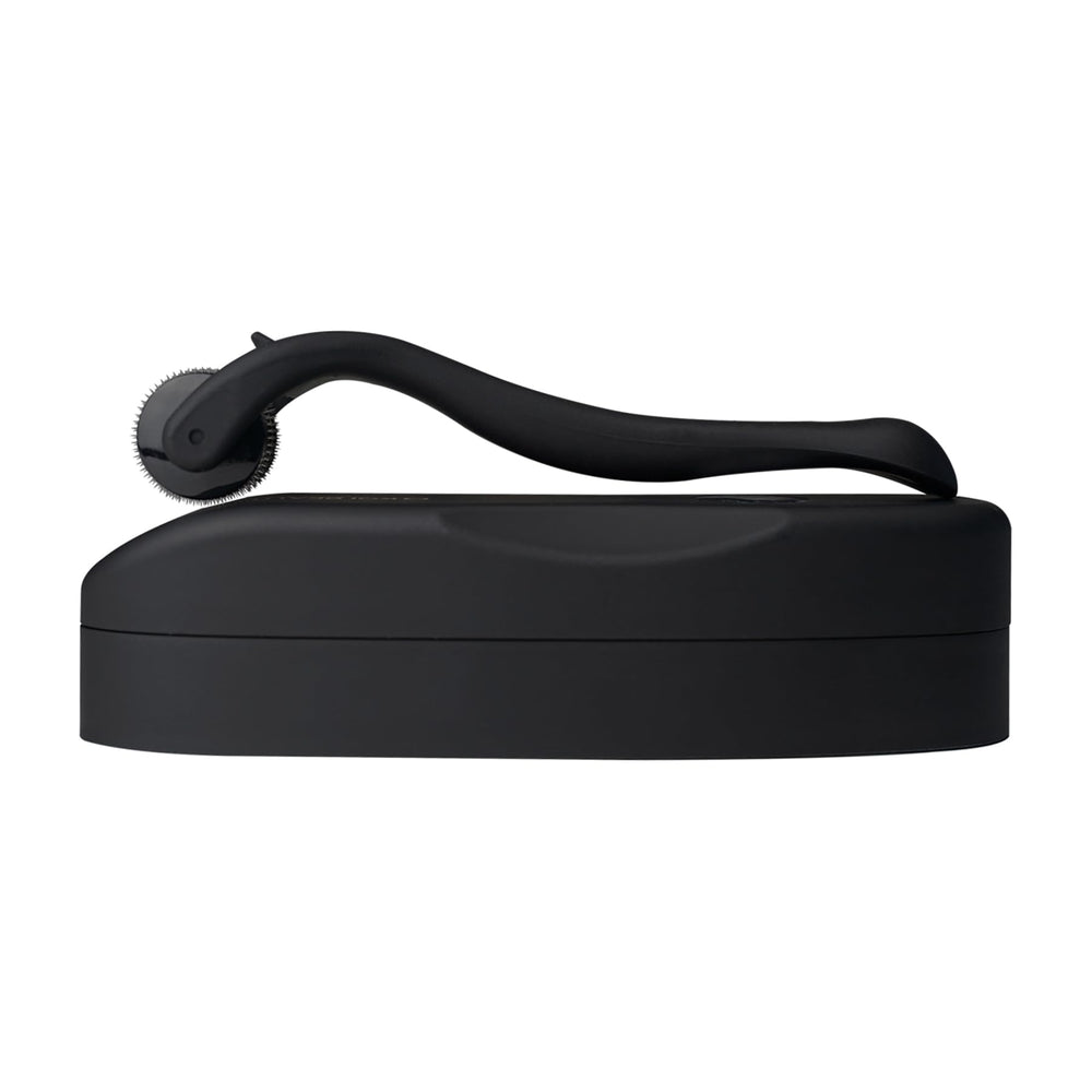 Koi Beauty derma roller with frosted texture grip for comfortable handling.