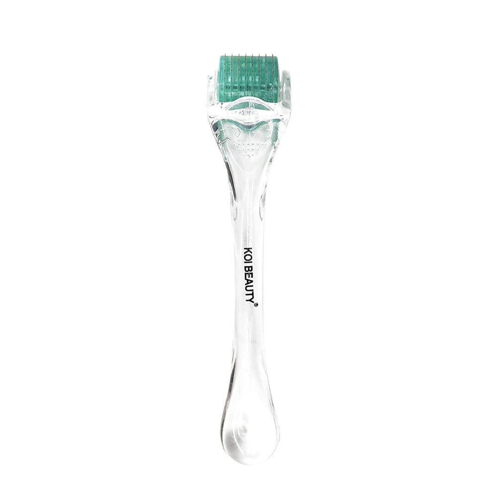 Koi Beauty professional derma roller with 200 titanium pins for precise skin needling benefits