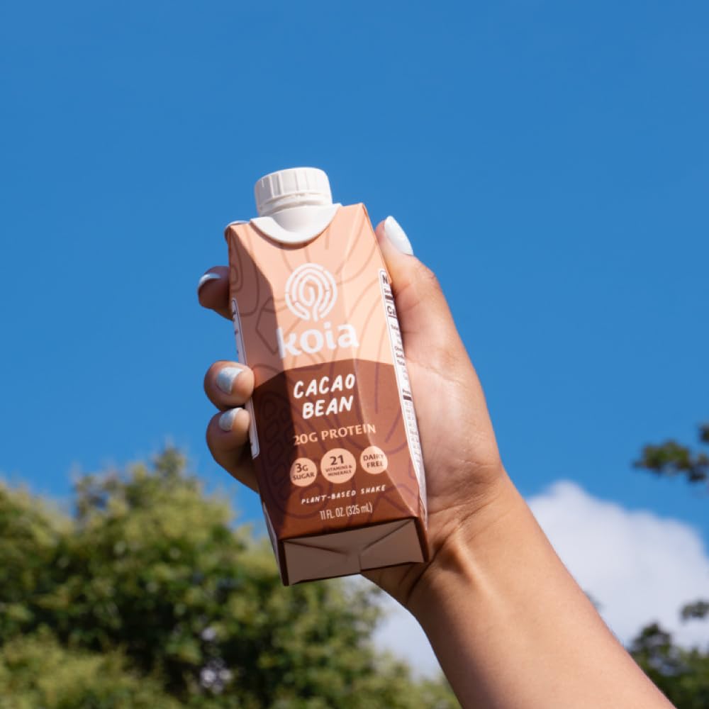 Koia Cacao Bean with prebiotic fiber supports digestion and fullness