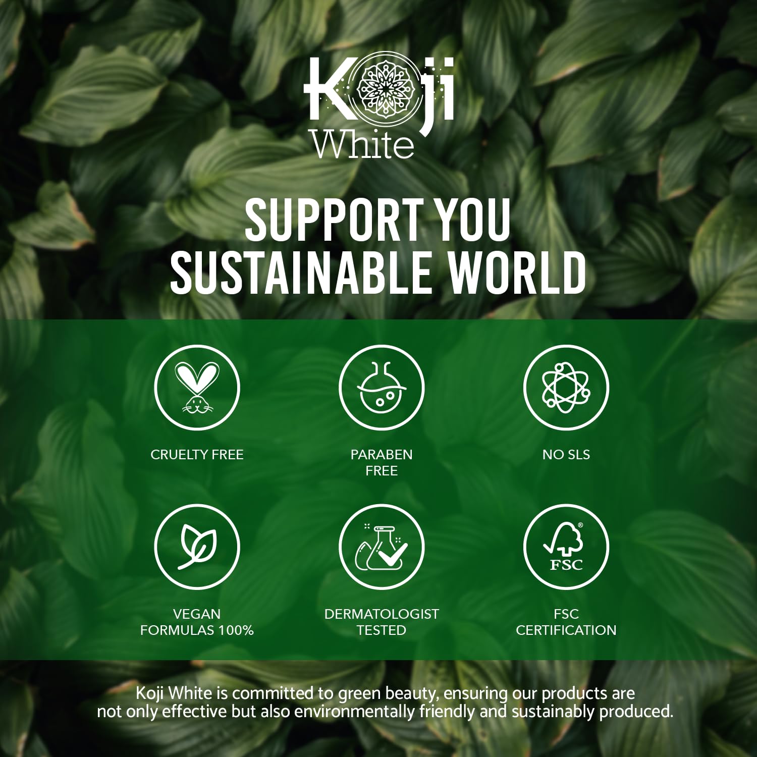 Koji White Vegan Formula guarantees cruelty-free cleansing for vegan routines.
