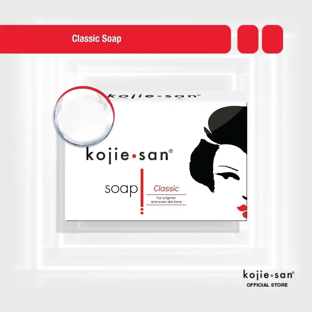 Kojie San 3x65g pack displayed for value and convenience.