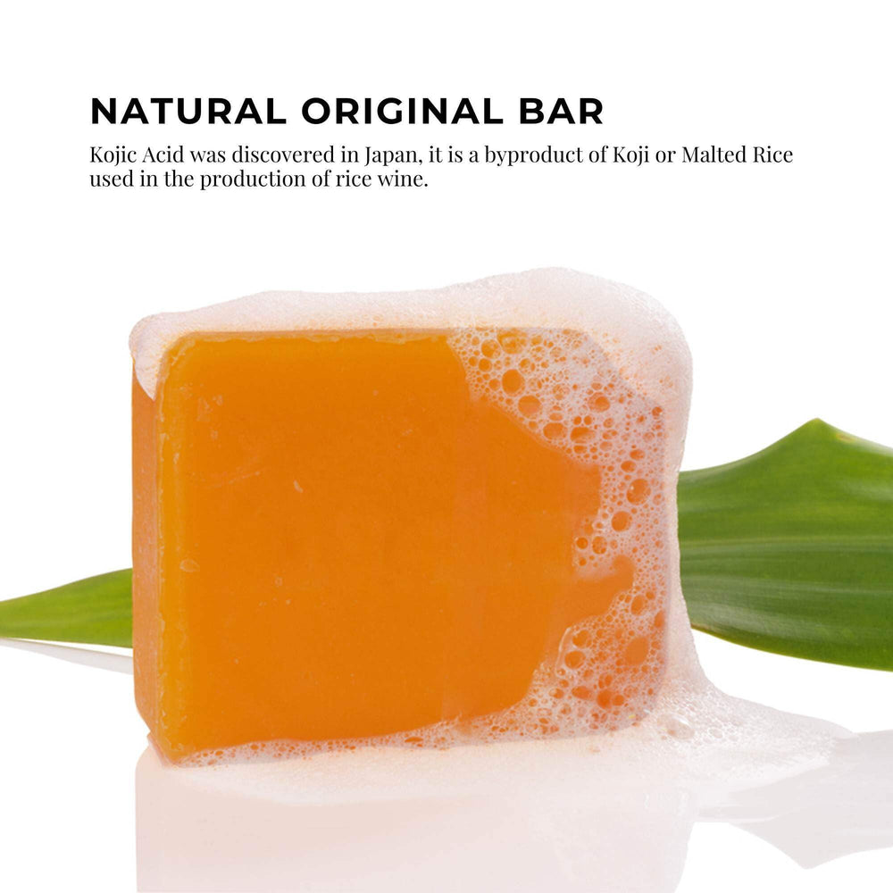 Coconut oil components in Kojie San soap providing gentle moisturization.