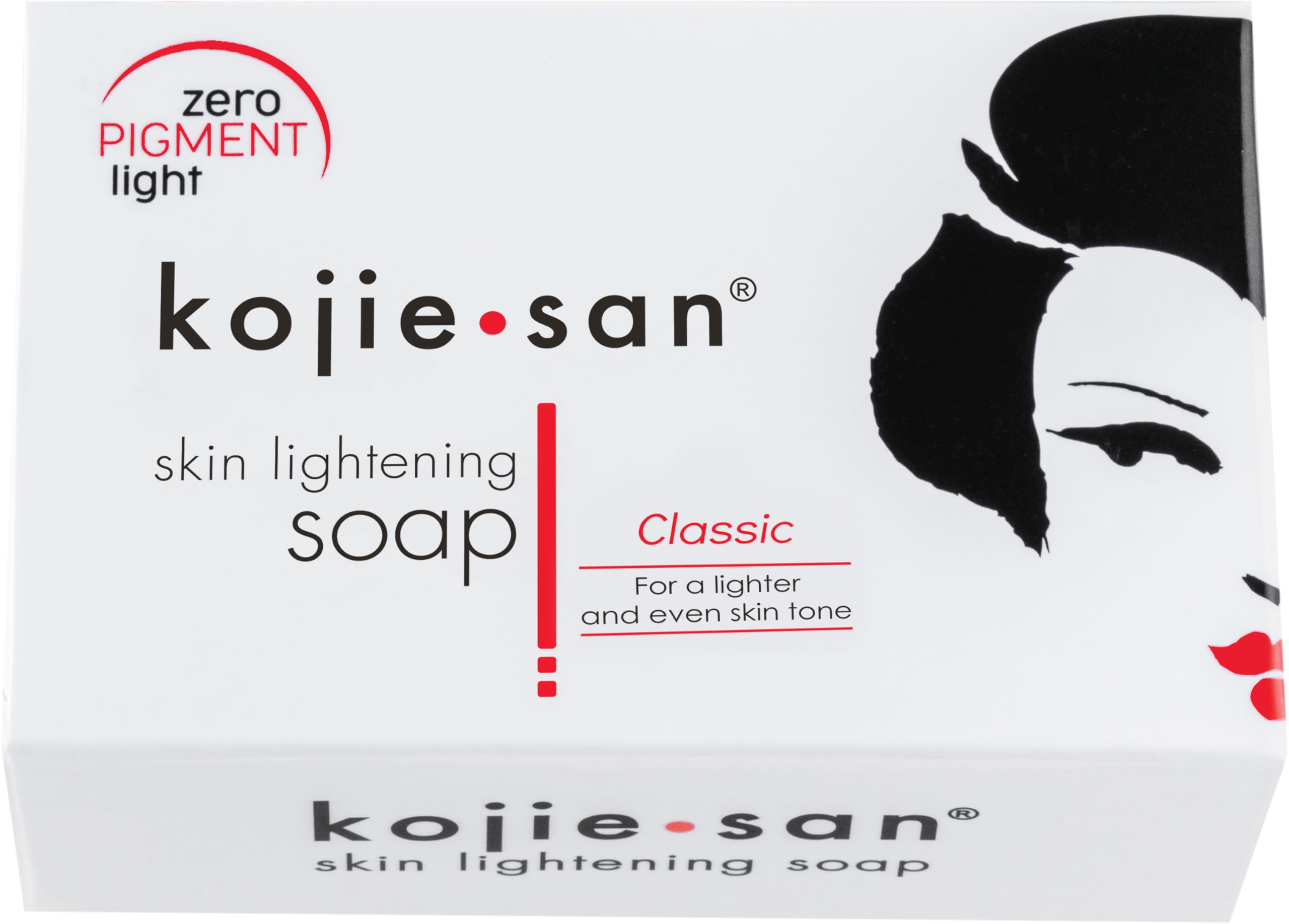 Kojie San Original Kojic Acid Soap bar highlighting dark spot reduction and even tone