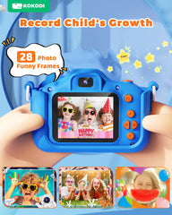 KOKODI Kids Camera with 2.0-inch IPS screen protects eyes during play.