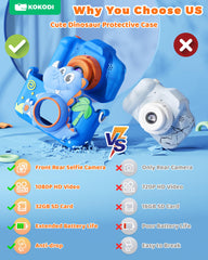 KOKODI Kids Camera back view highlights easy handling for little photographers.