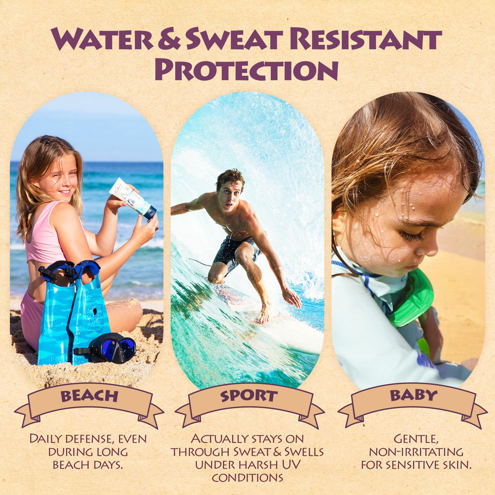 Water resistance up to 80 minutes during activity