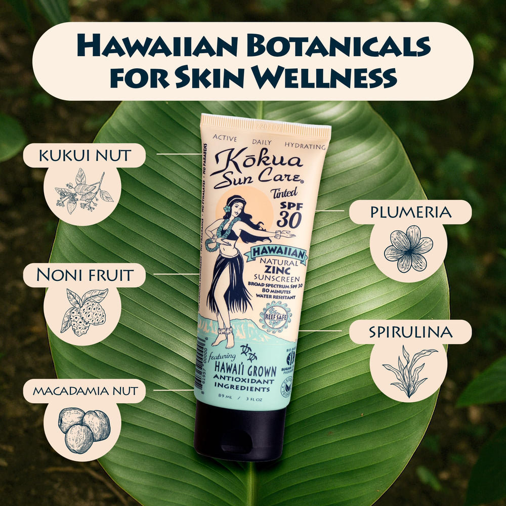 Kokua Sun Care SPF 30 pump for easy, mess-free application.