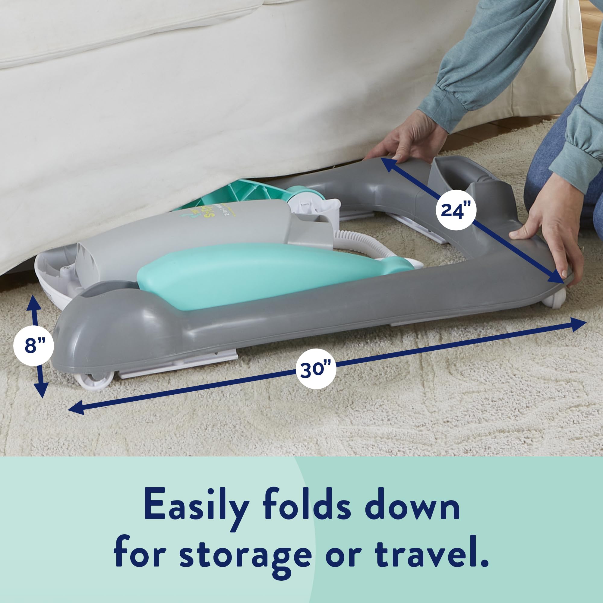 Kolcraft Tiny Steps crinkle sounds stimulate hearing and attention in little explorers.