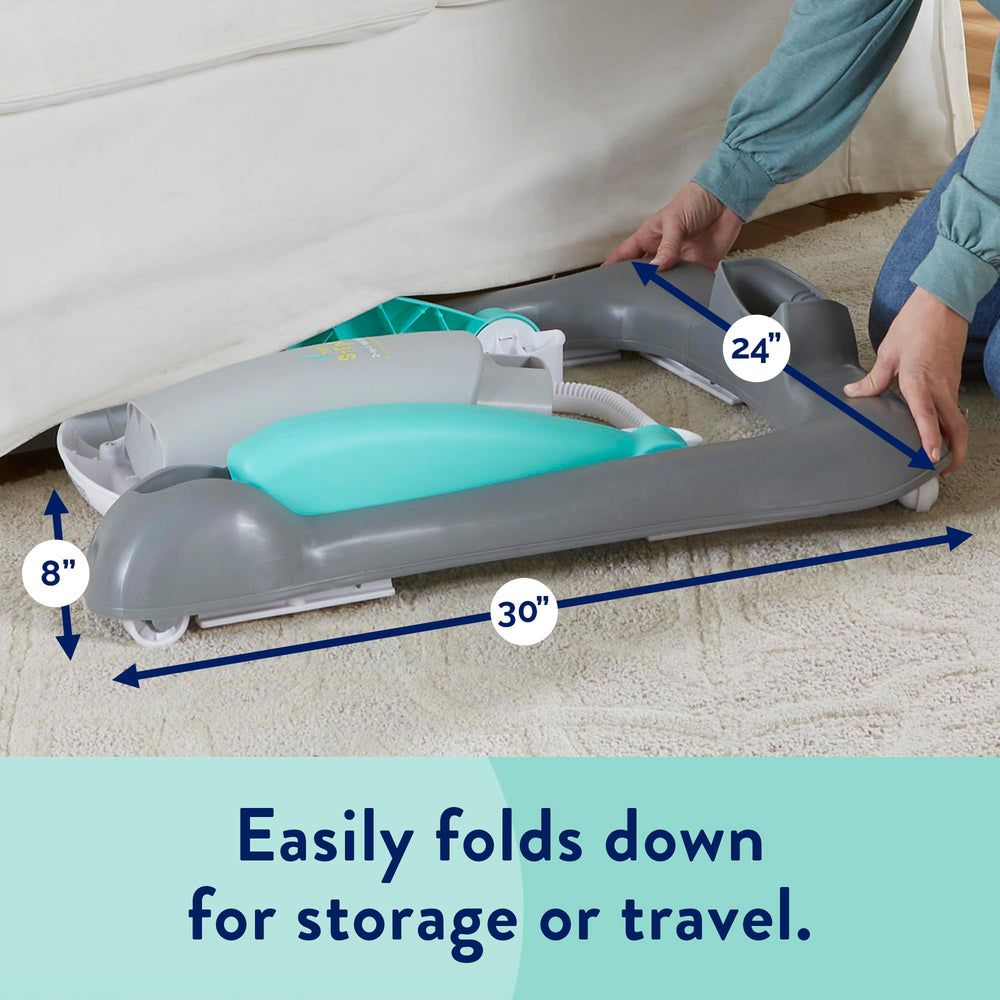 Kolcraft Tiny Steps crinkle sounds stimulate hearing and attention in little explorers.
