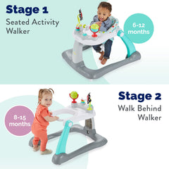 Kolcraft Tiny Steps sensory flower on tray invites tactile exploration.
