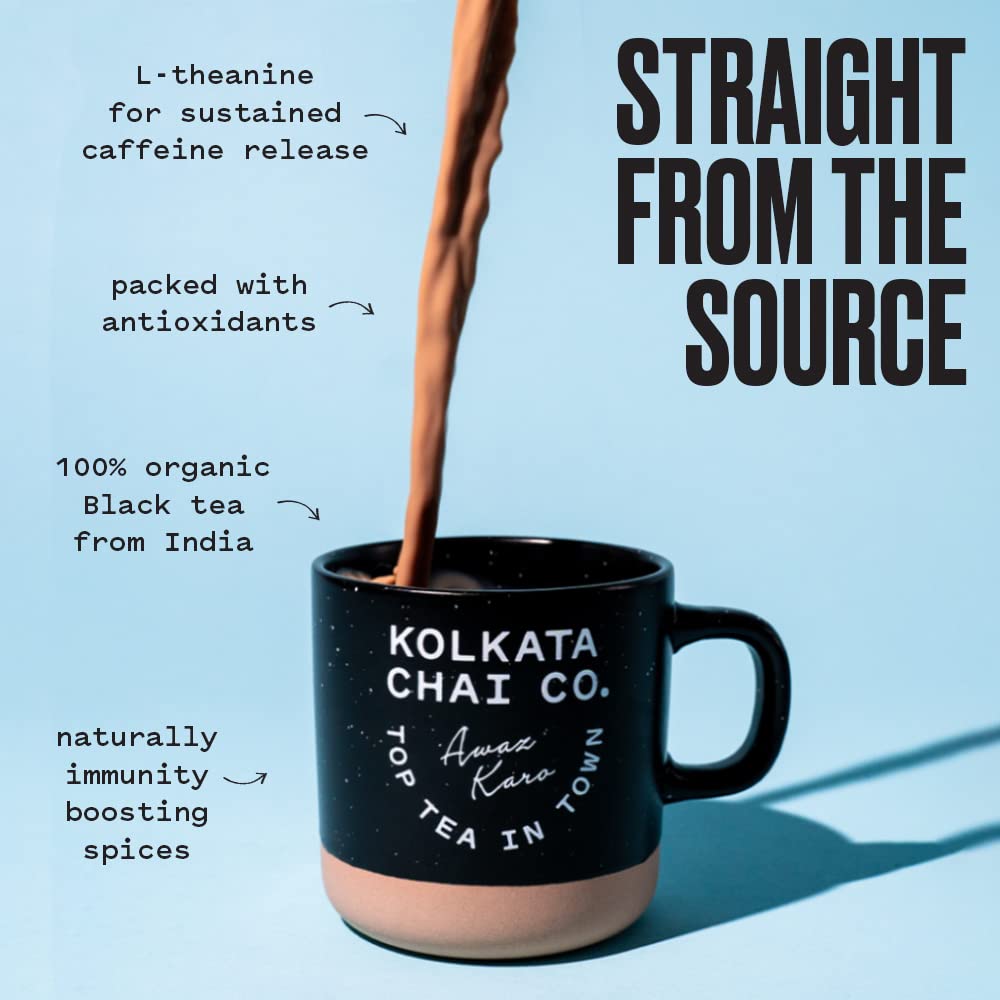 Kolkata Chai Co chai cup evokes cafe-quality enjoyment at home.