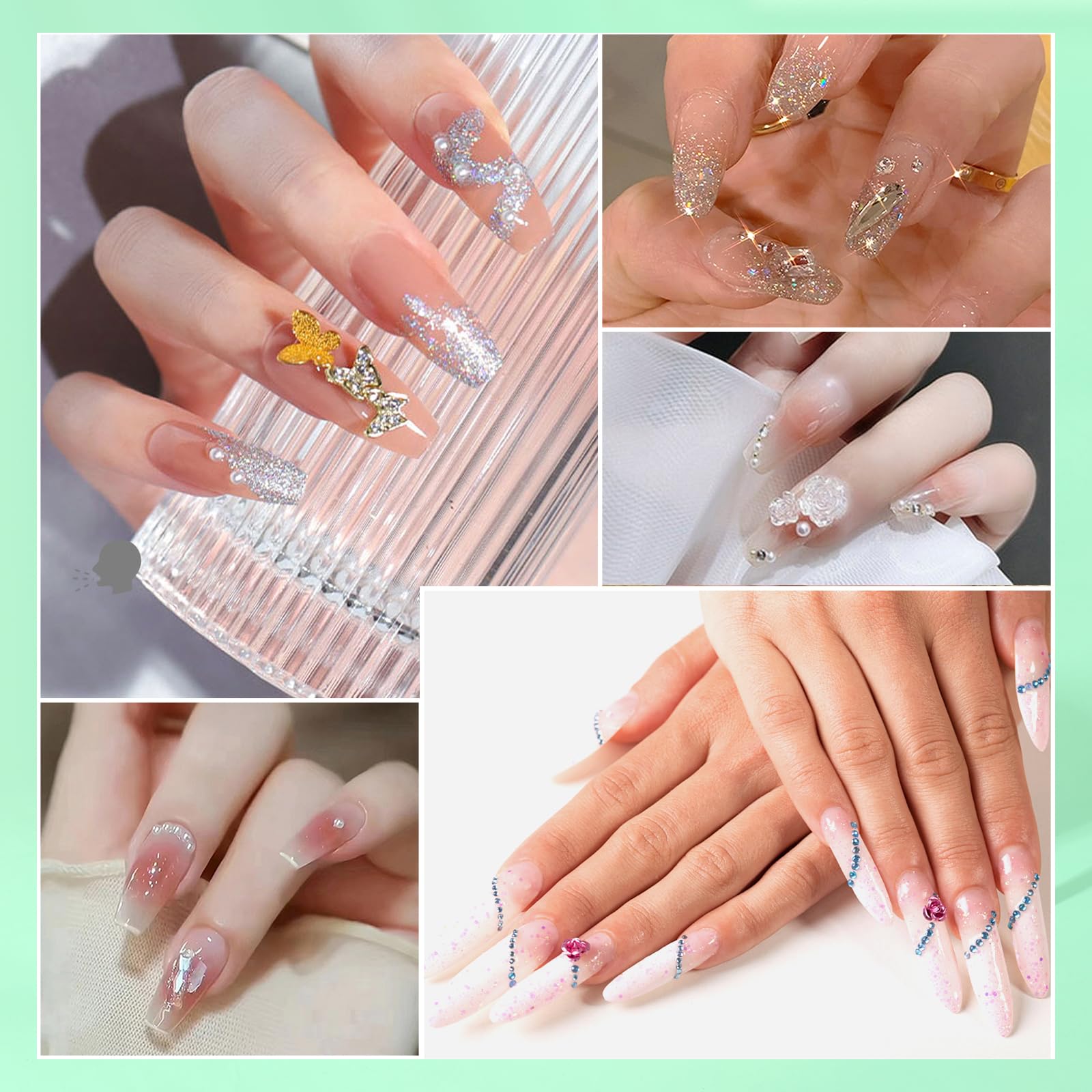 Kolqkee nail art decorations for personalized designs