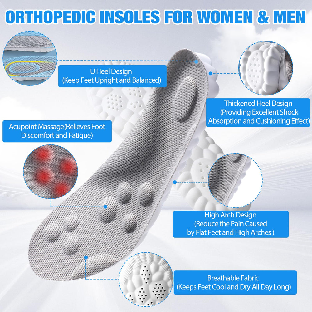 Konenbra ultra-soft foam insoles offer supportive arch alignment for all-day wear