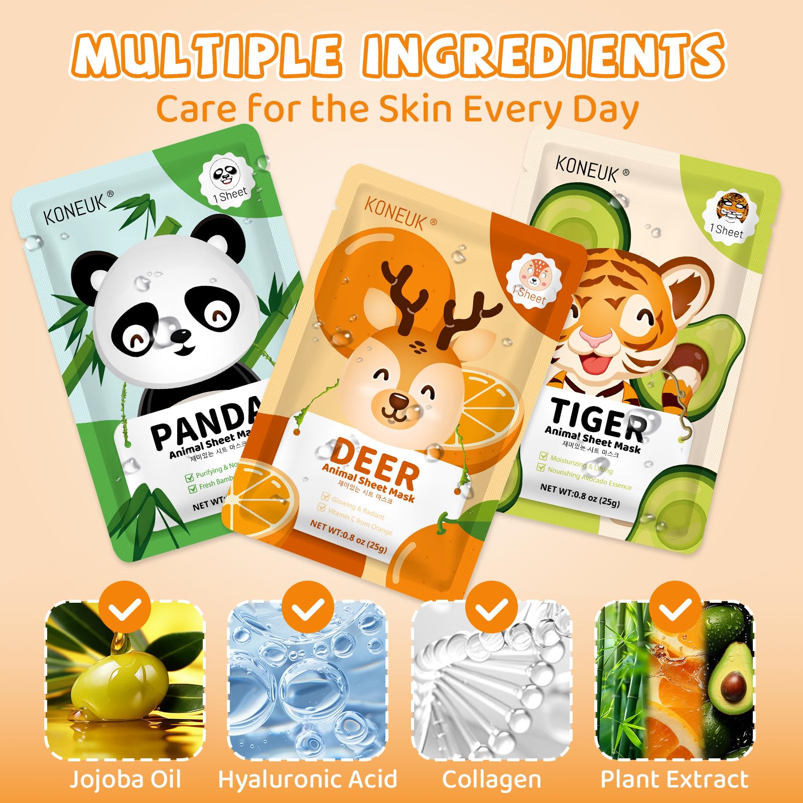 KONEUK deer mask for kids delivers gentle hydration for a calm routine.