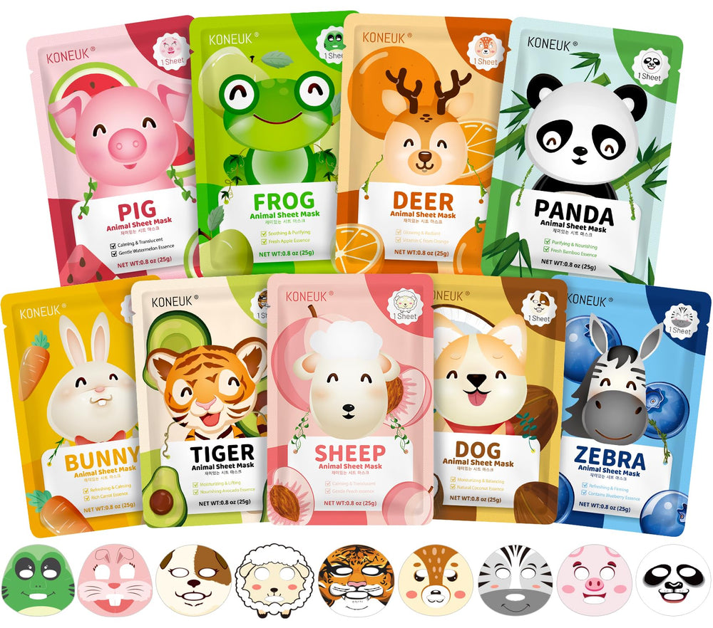 KONEUK panda mask for kids offers hydration with playful skincare fun.