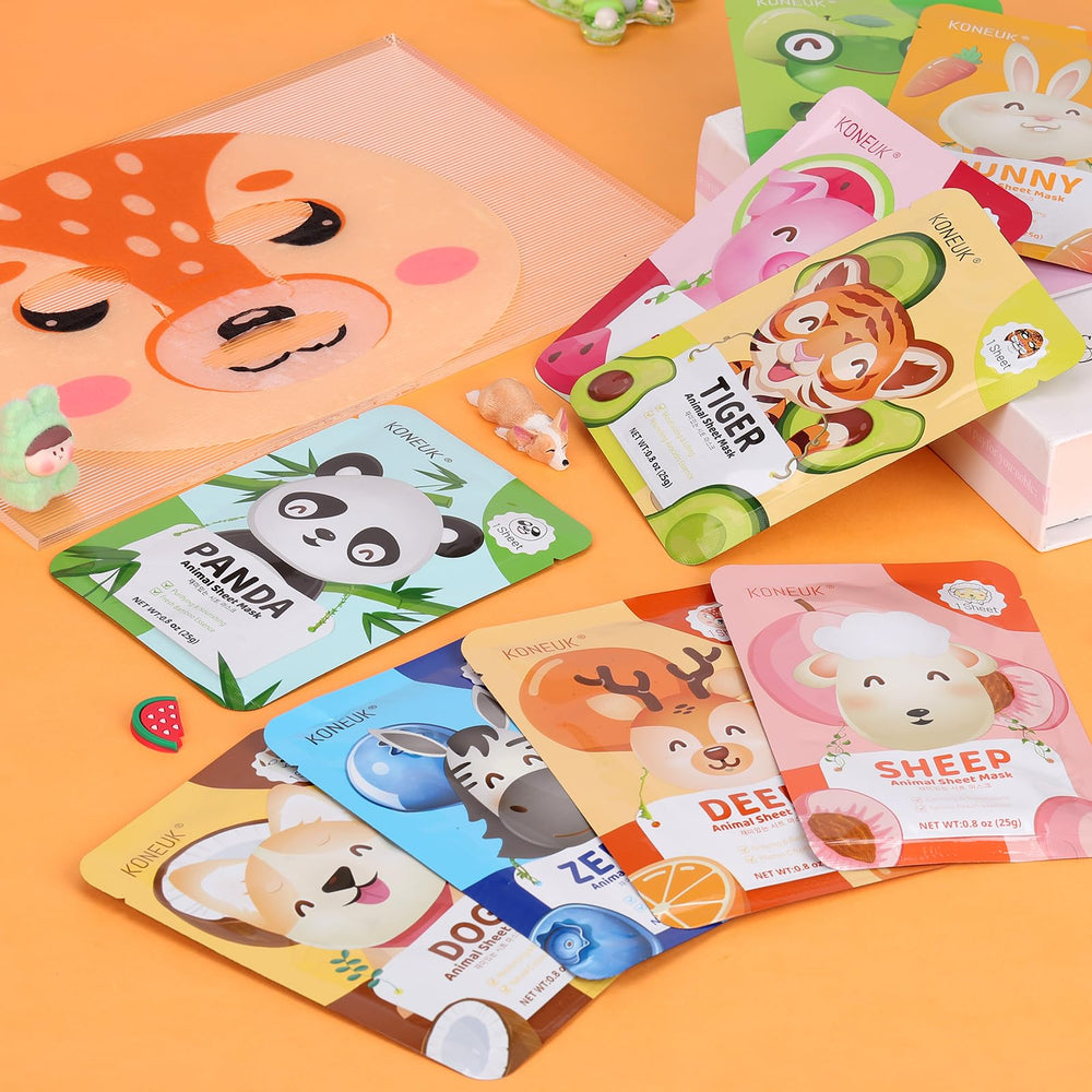 KONEUK sheep mask for kids provides deep hydration and cuddly animal charm.