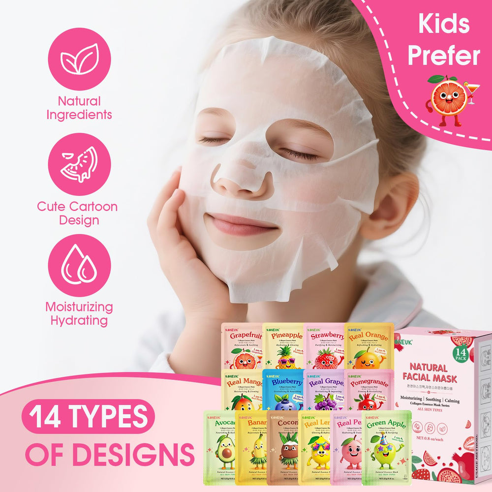 KONEUK masks suitable for all skin types with gentle formulas.