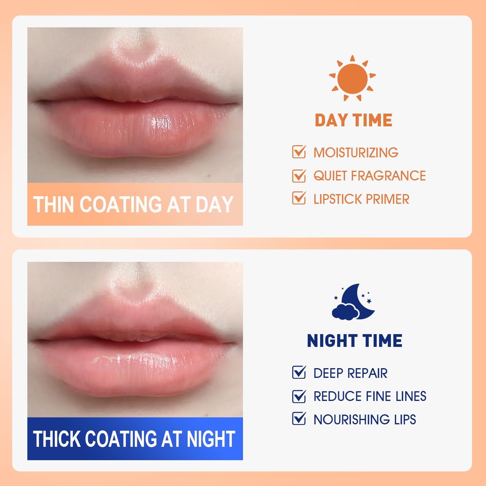 KONEUK lip sleeping mask texture close-up, creamy formula for easy night use