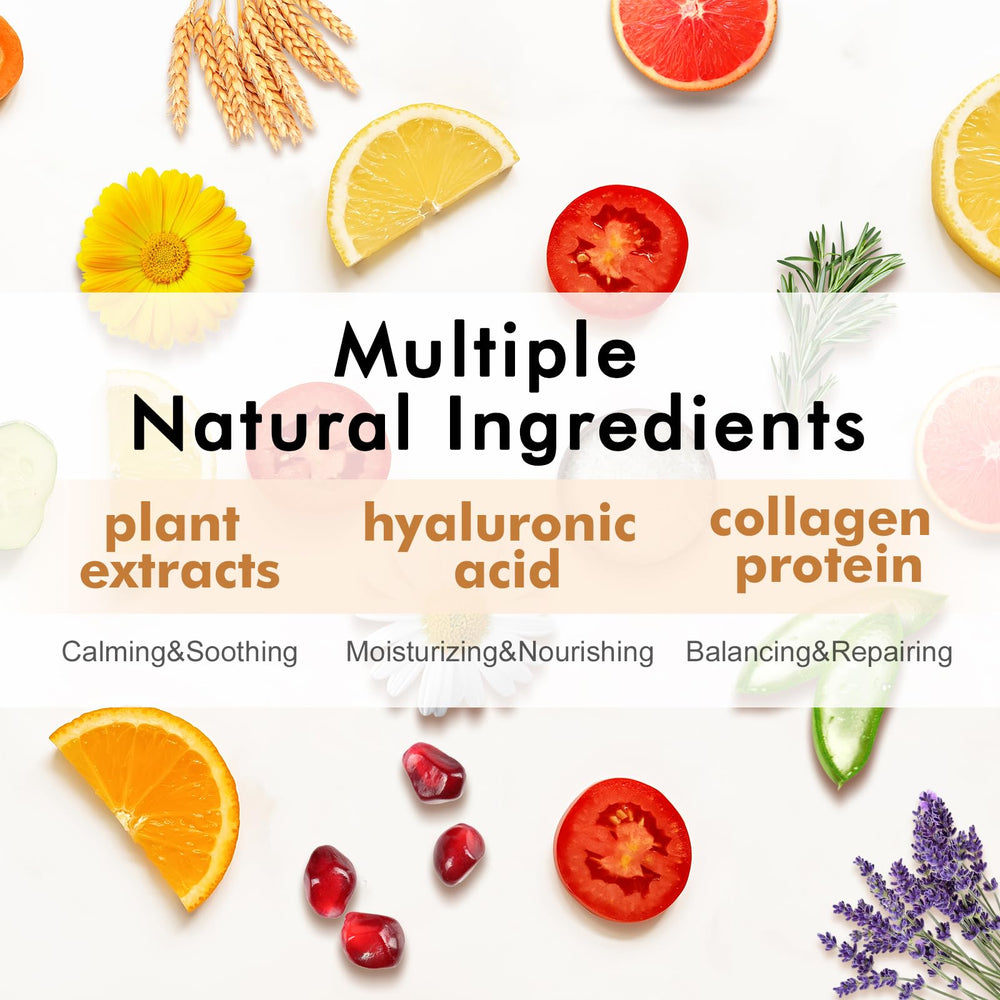 KONEUK packaging with plant elements and natural labels