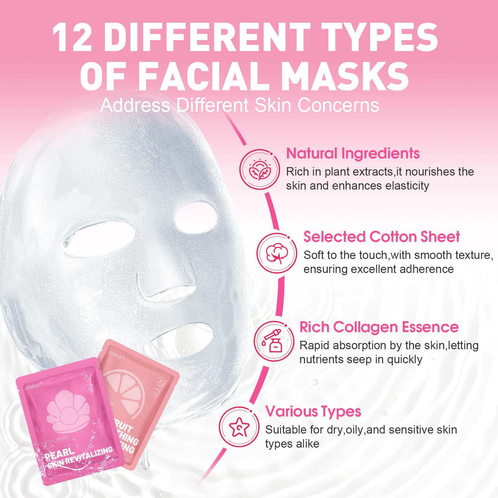 KONEUK seaweed face mask delivers gentle hydration for refreshed skin.