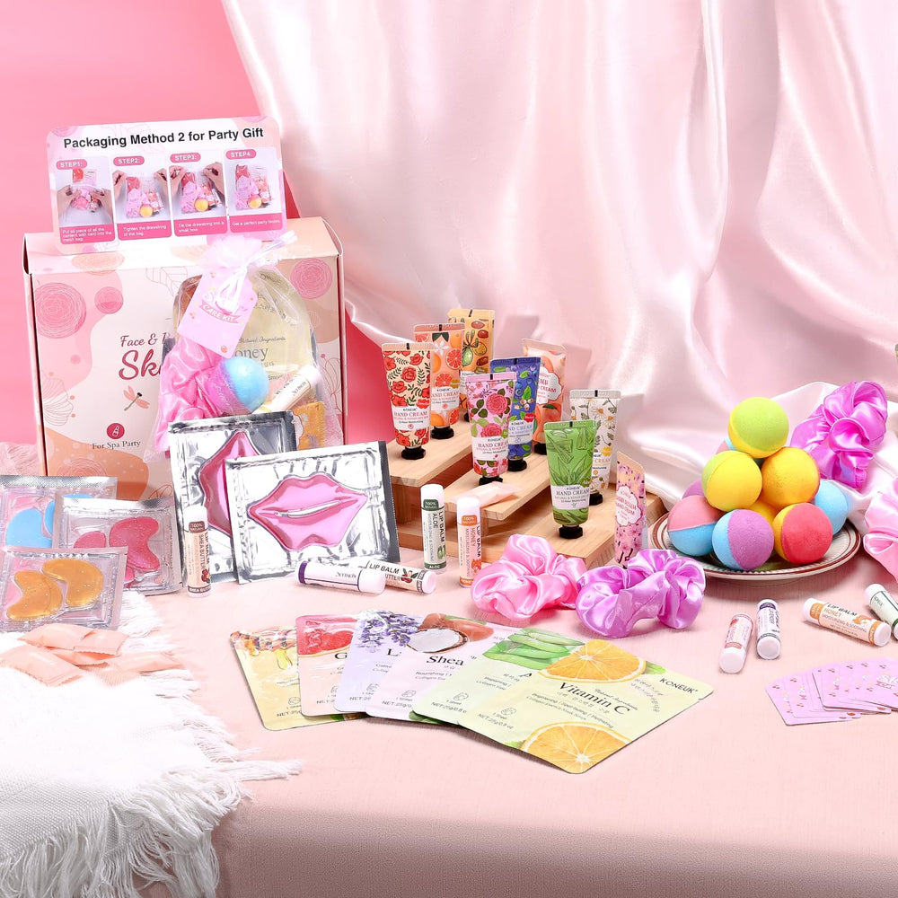KONEUK organza gift bags and silk headbands help organize and gift.