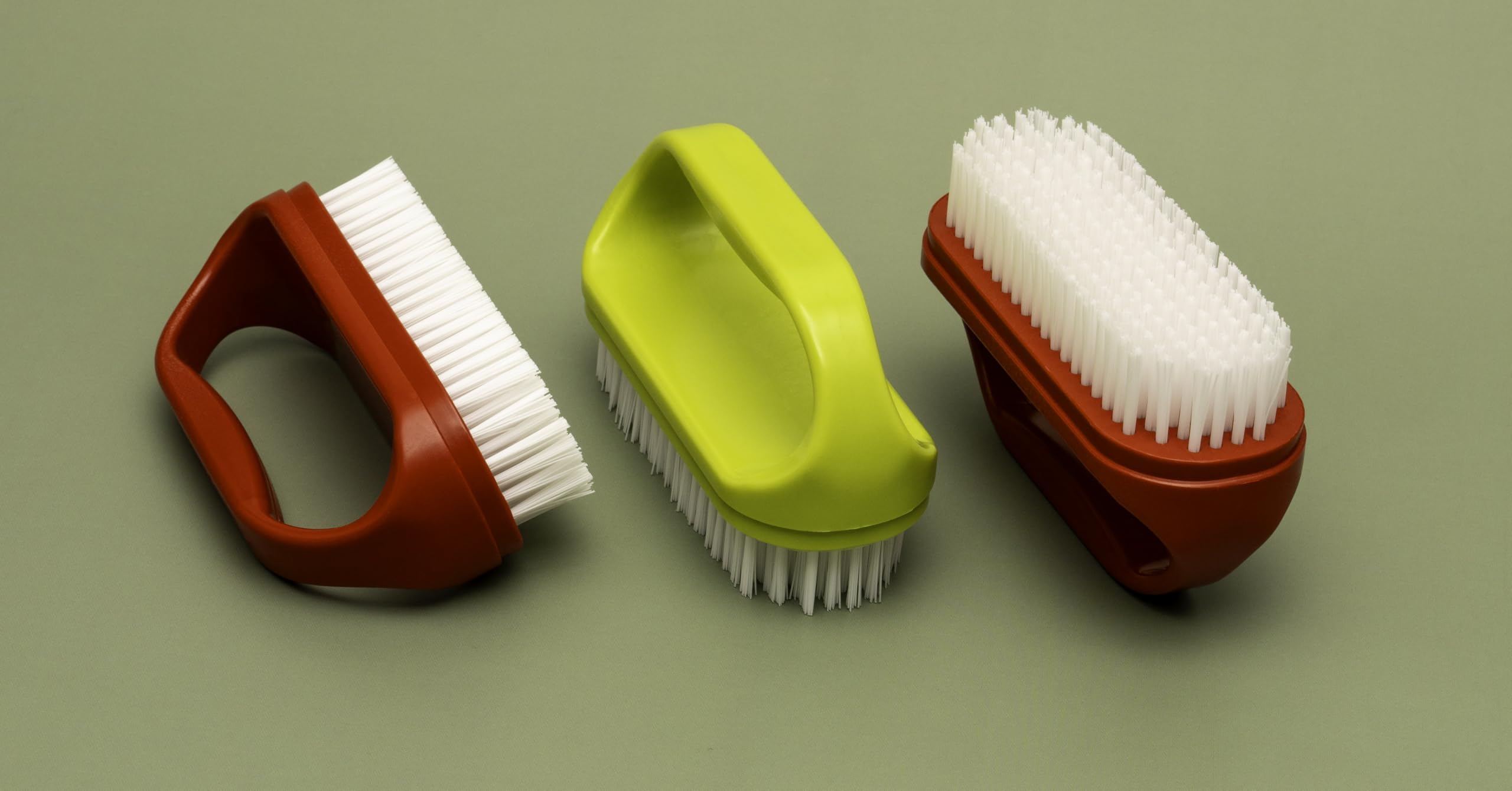Konex Perfect-Grip nail brush under nails detail for thorough cleansing.