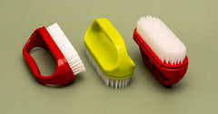 Konex Perfect-Grip nail brush under nails detail for thorough cleansing.