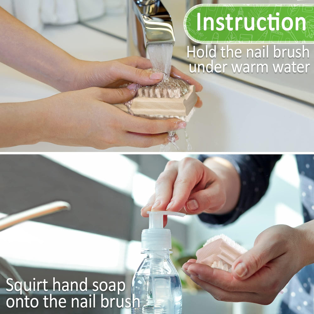 KONEX under-nail cleaning brush for tough dirt removal