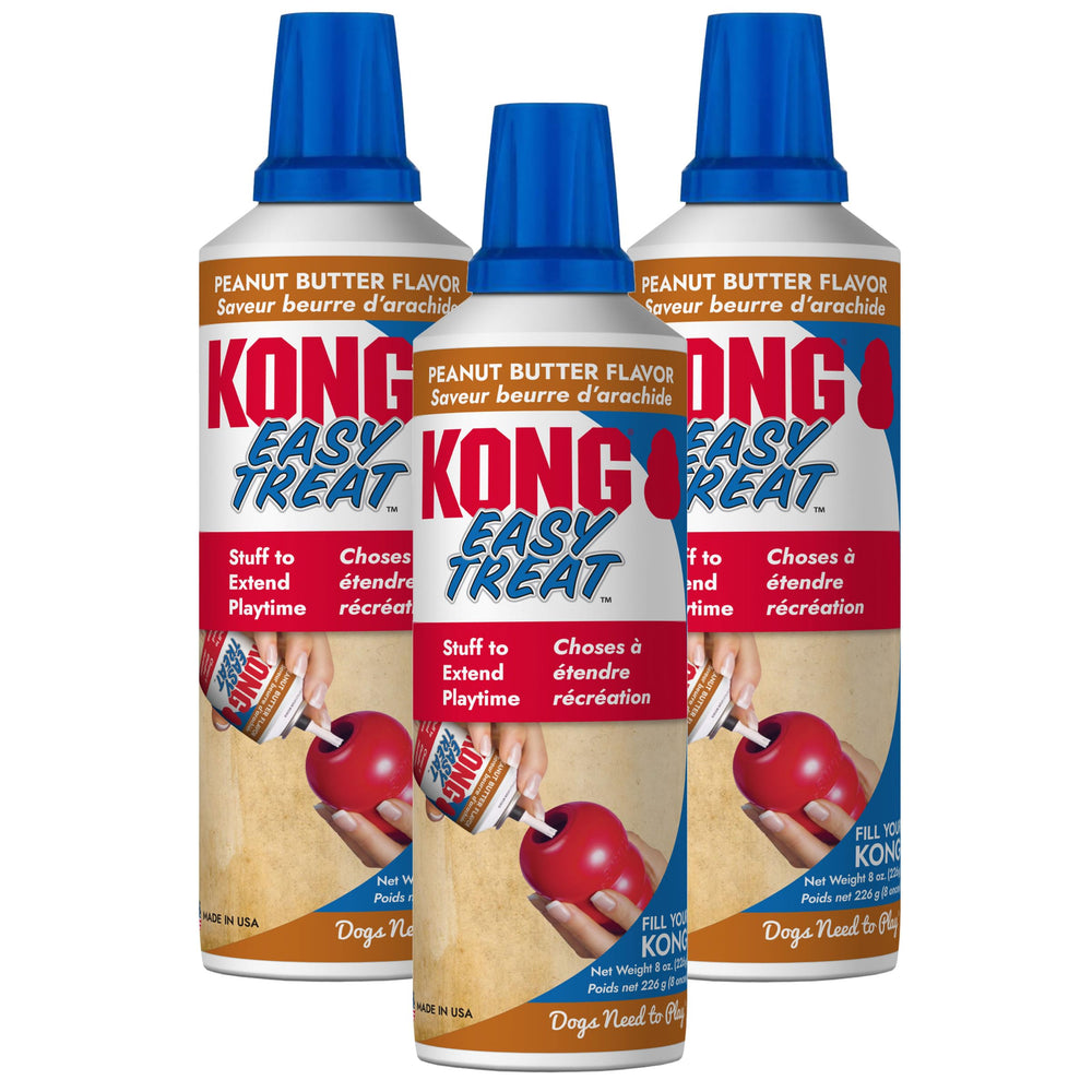 KONG Easy Treat paste 3-pack with assorted flavors for engaging stuffing.