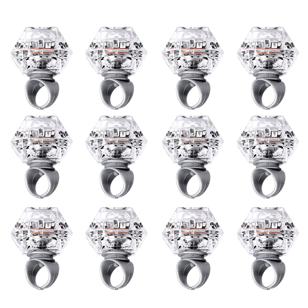 Konsait flashing LED rings collection for glow party fun