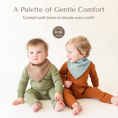 Konssy bandana bibs with soft cotton for teething drool management