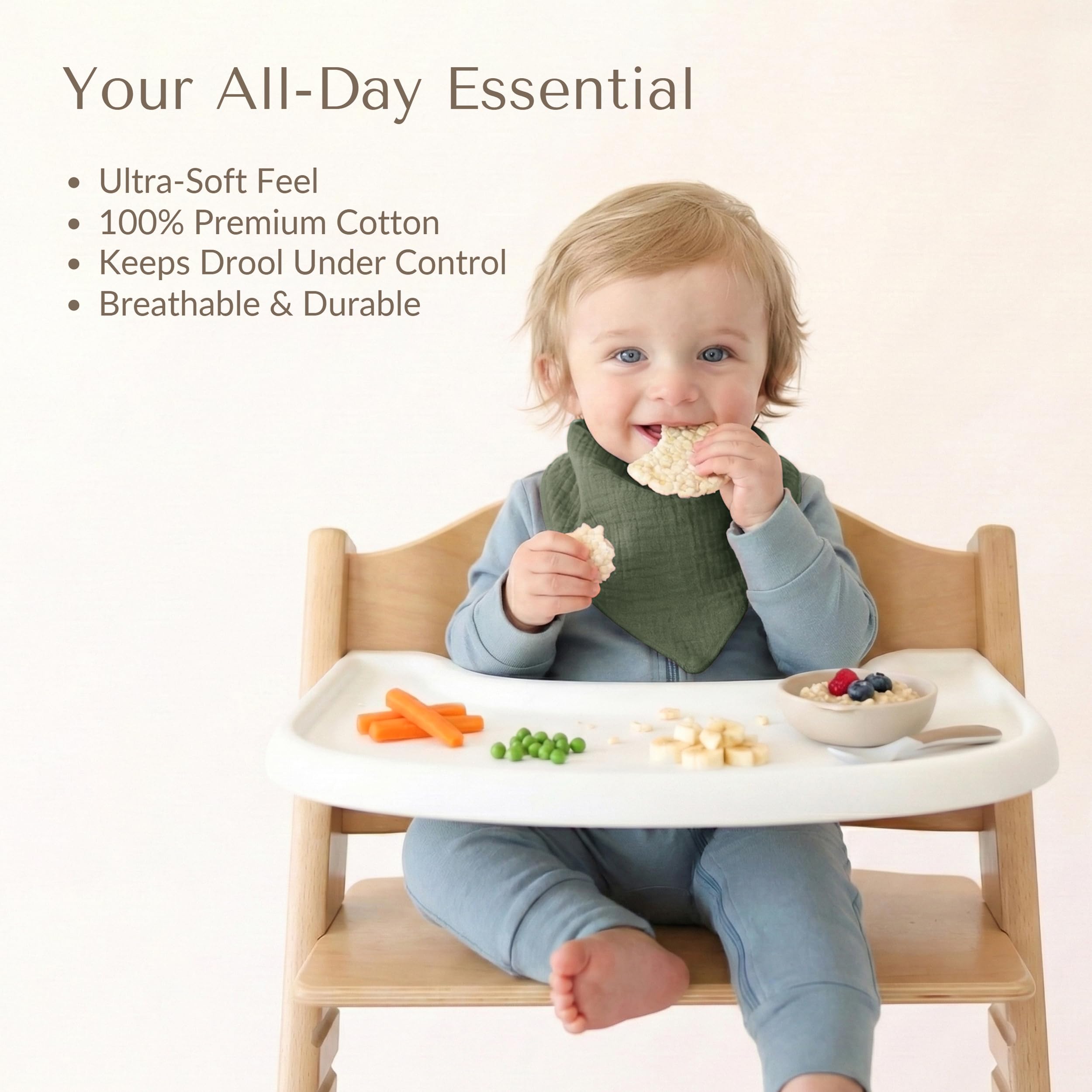 Konssy gift-ready bib set ideal for baby showers and registries