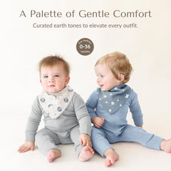 Konssy muslin baby bibs offer ultra-soft absorption for everyday spills.