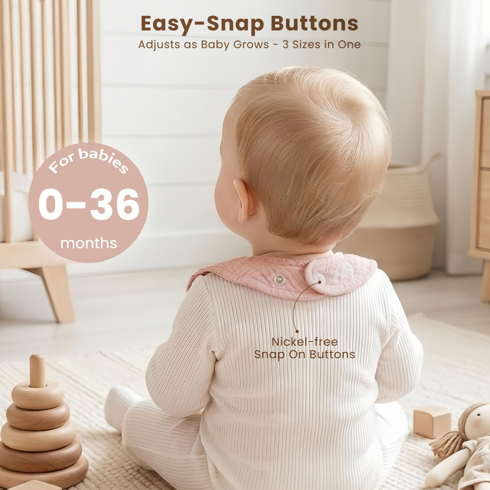 Soft skin friendly cotton in Konssy bibs for everyday wear