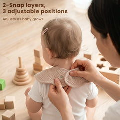 Konssy bibs are machine washable and durable for busy households.