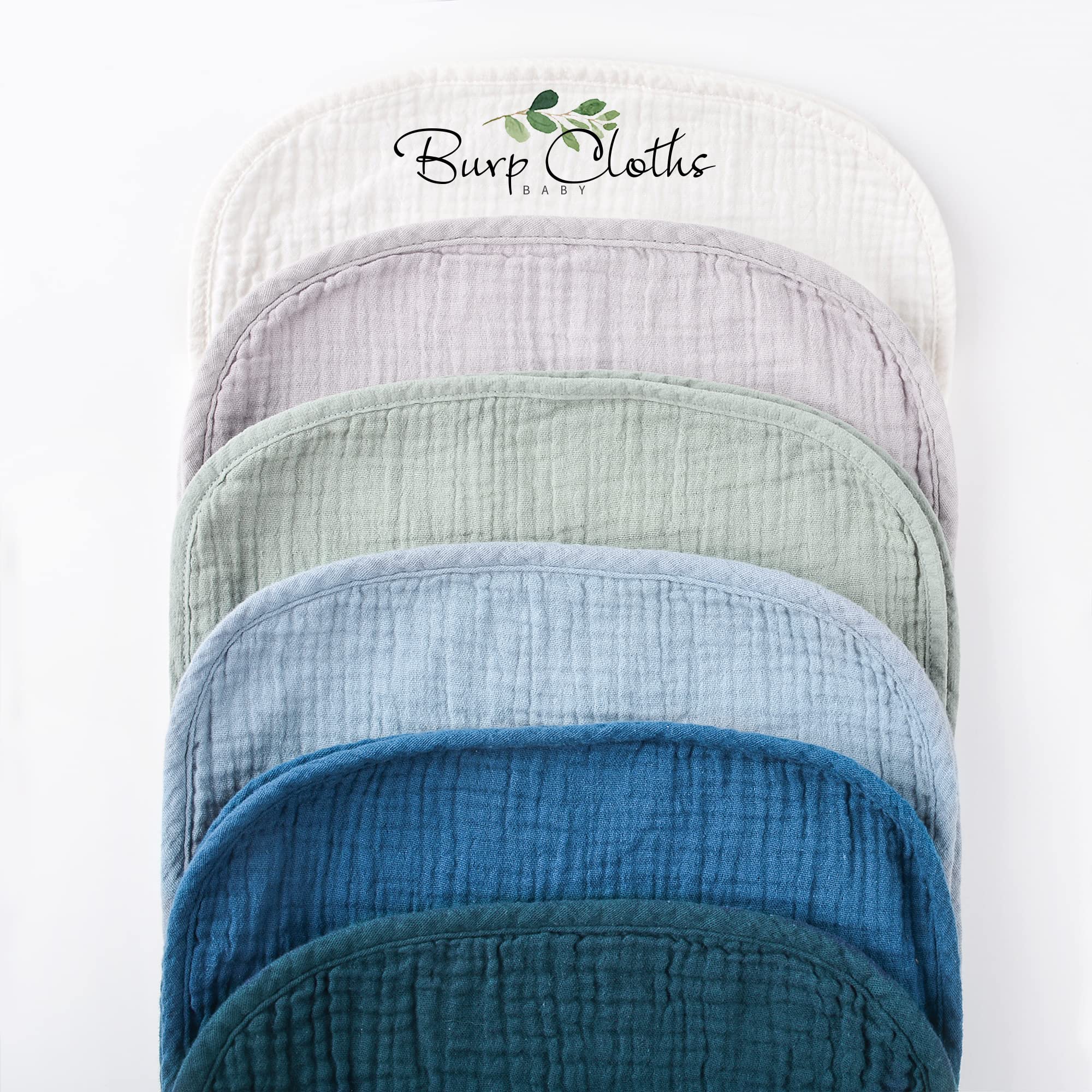 Konssy packaging gift-ready burp cloths for baby showers