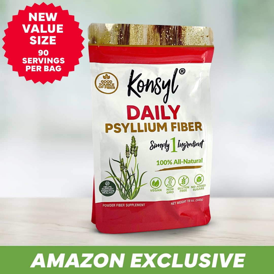 Konsyl psyllium kitchen use showing practical daily fiber in meals