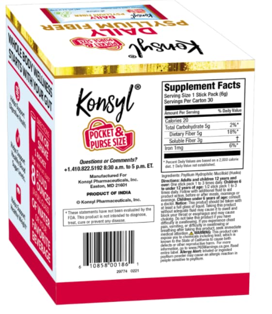 Close-up of a Konsyl 5g stick, smooth and easy to mix.