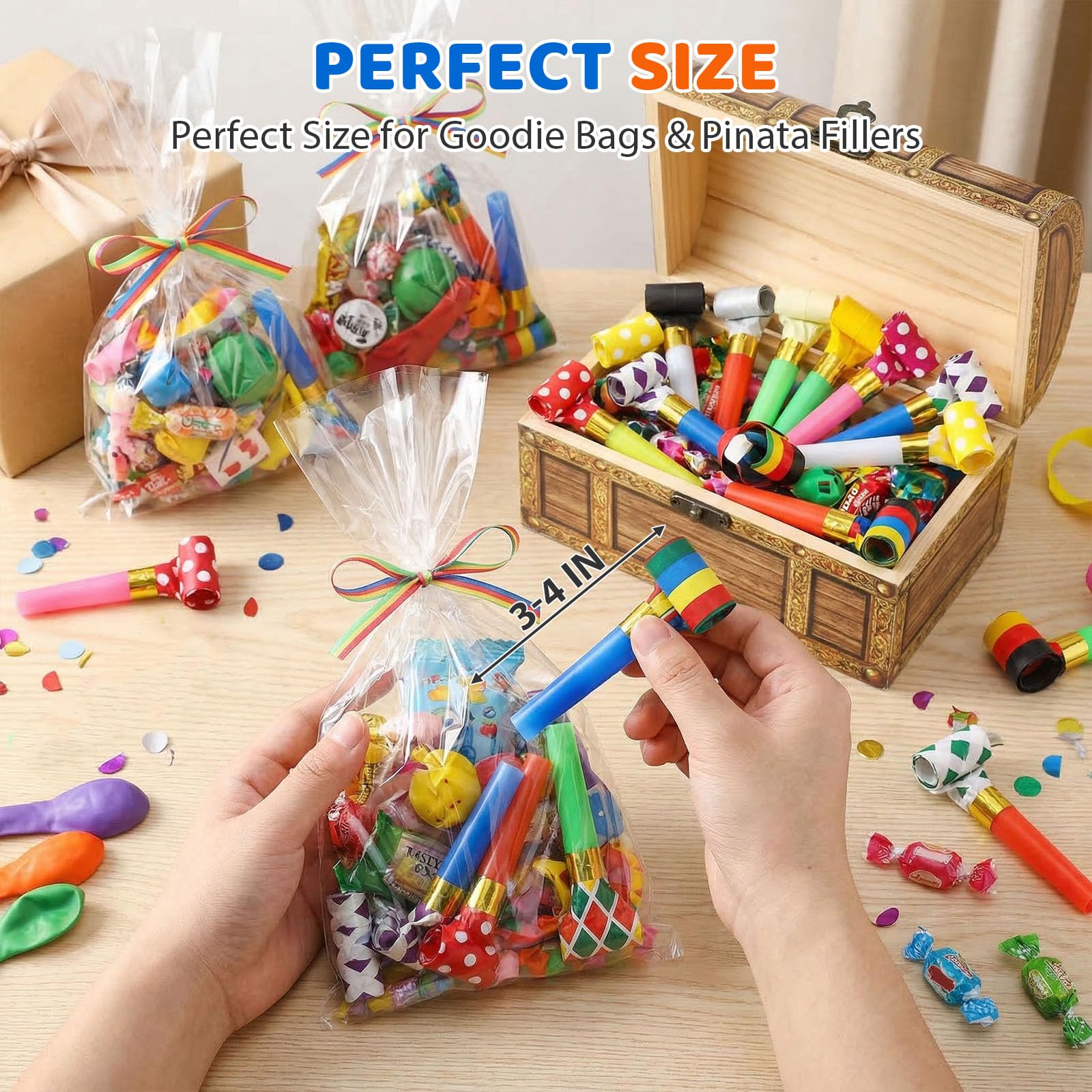 Koogel vibrant decor blowouts create a festive mood for any gathering.