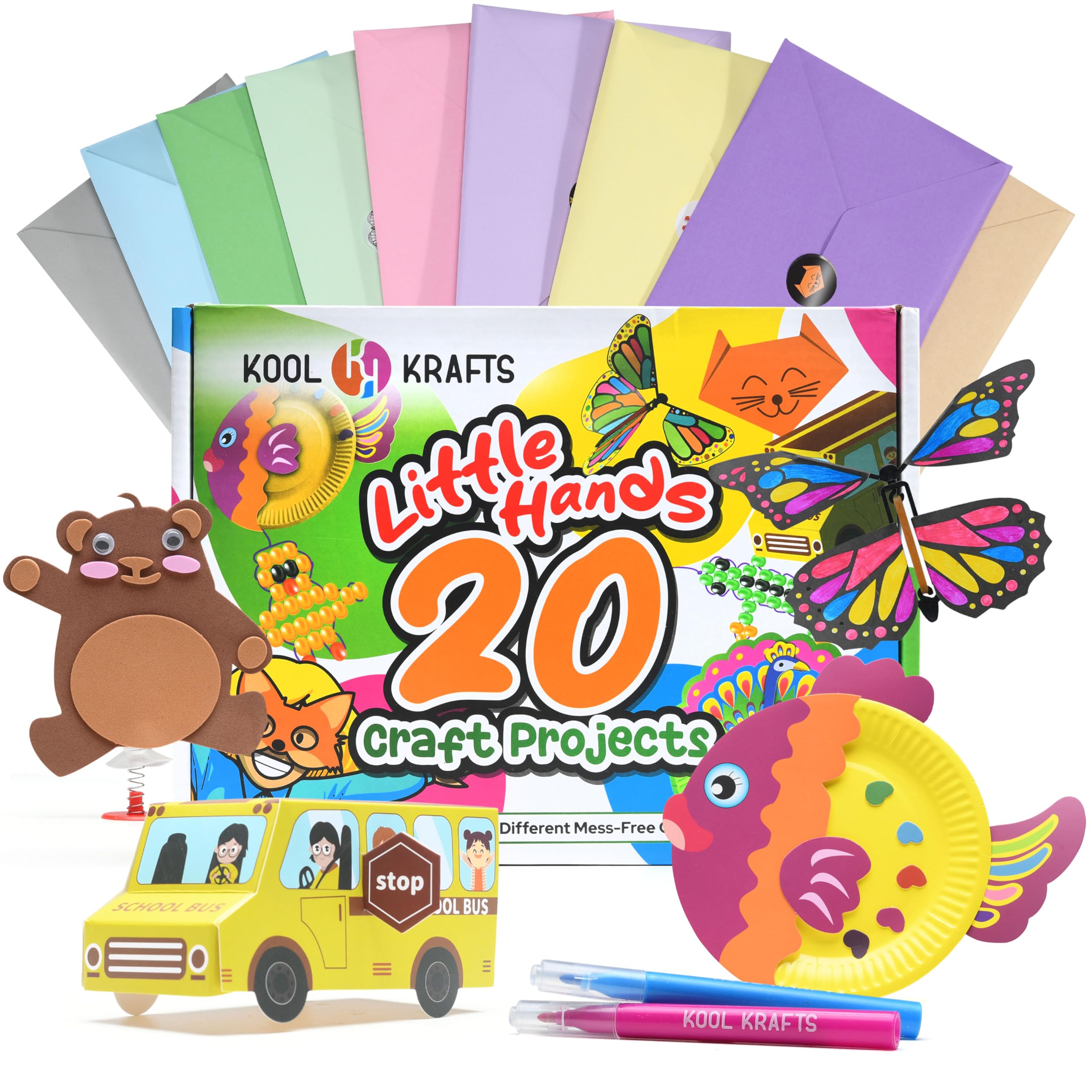 KOOL KRAFTS Little Hands 20 crafts collection sparks at-home creativity and focus.