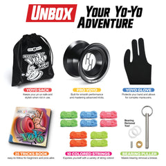 KOOL KRAFTS Master Yoyo Kit sand-blasted finish resists scratches and wear.