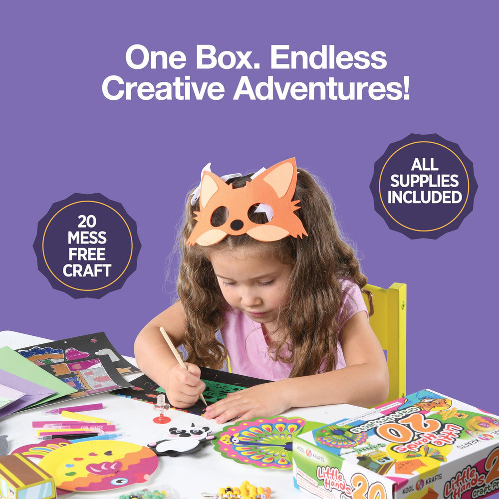KOOL KRAFTS mess-free crafting design keeps time tidy and enjoyable.