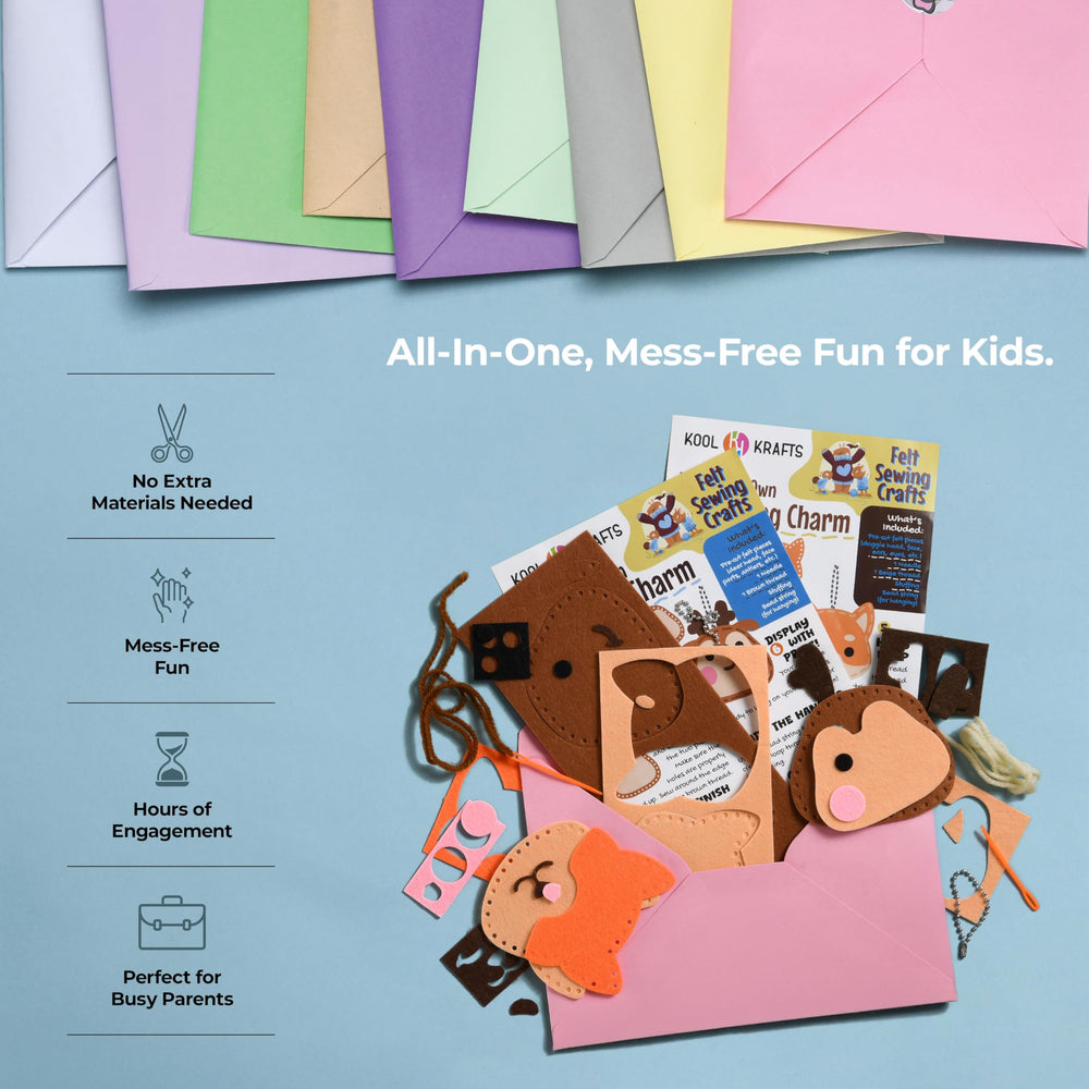 KOOL KRAFTS Surprise Craft Box Pipe Cleaner Jewelry for kids