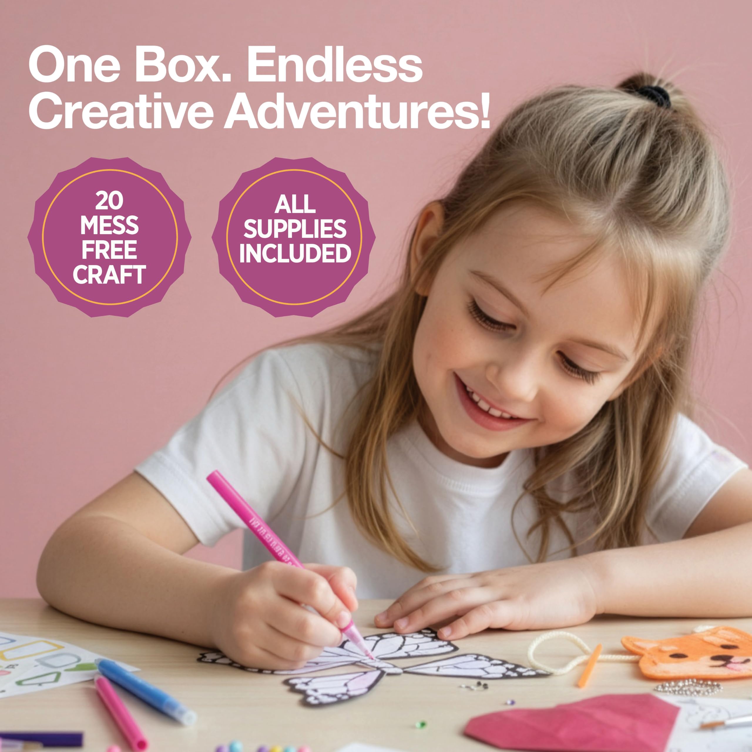 KOOL KRAFTS Surprise Craft Box Watercolor Painting offers color blending