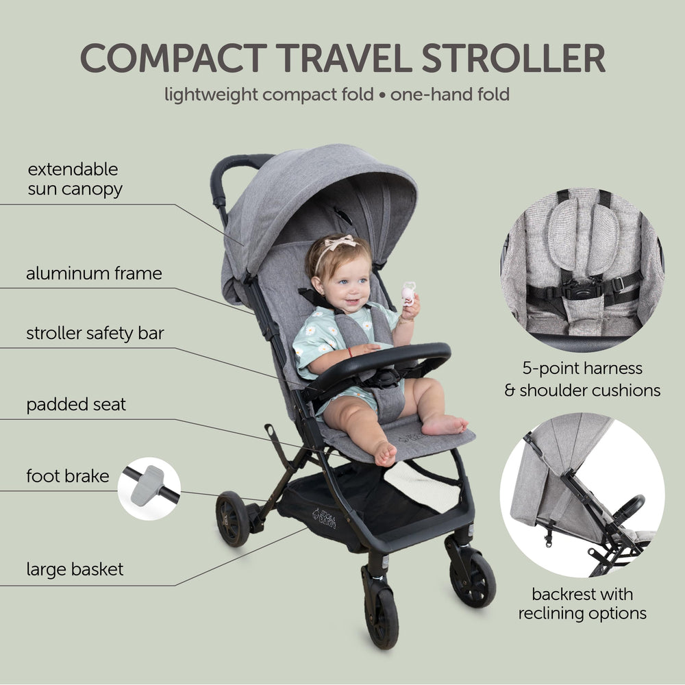 Koolababy stroller with multi-position recline for baby's comfort.