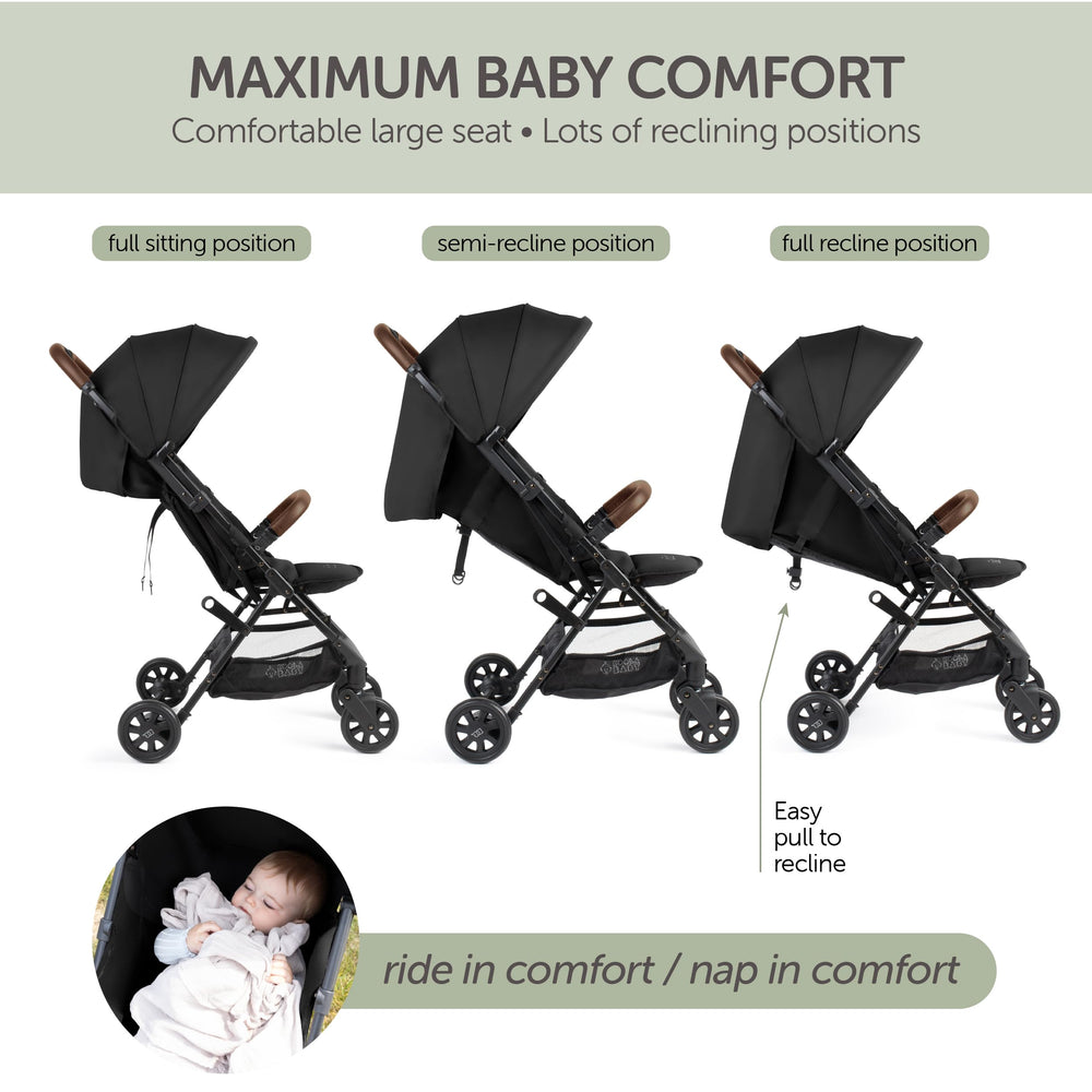 KOOLABABY stroller one-hand fold in action for easy setup.