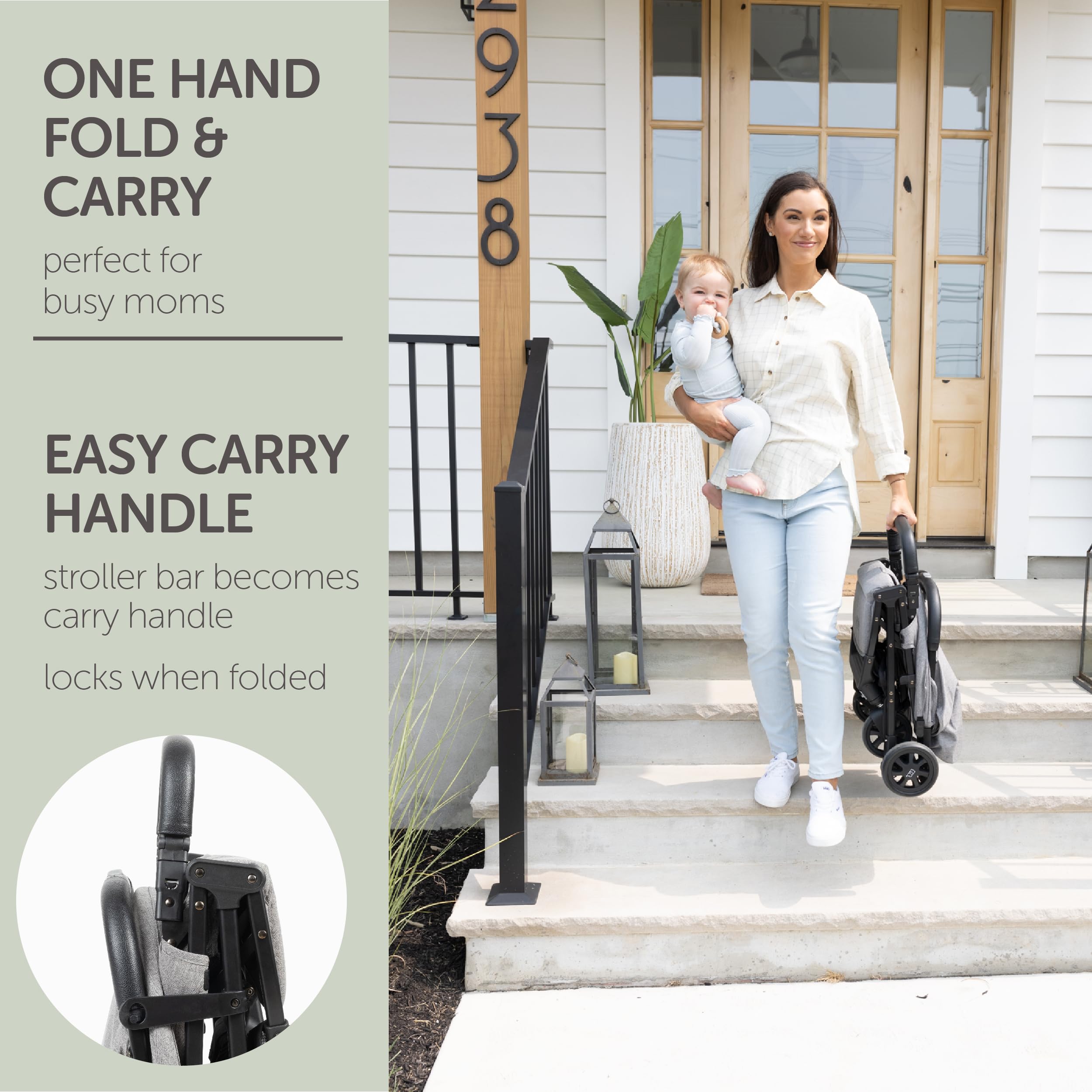 Koolababy storage basket keeping essentials within reach.