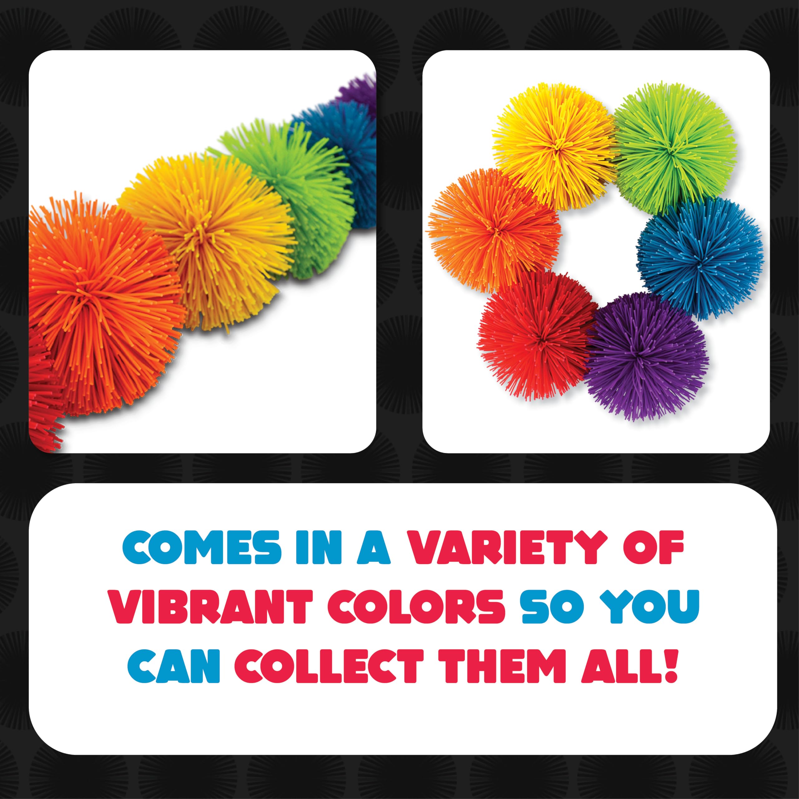 Koosh ball blue 3-inch promotes safe, casual catching.