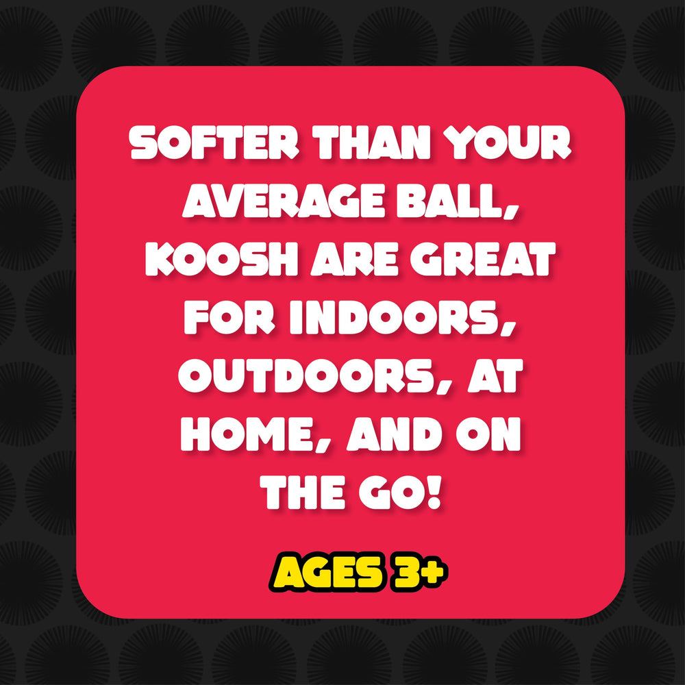 Koosh ball green 3-inch versatile for indoor-outdoor use.